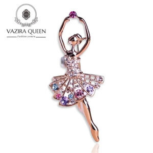 VQ Colorful Ballerina Girl Brooch